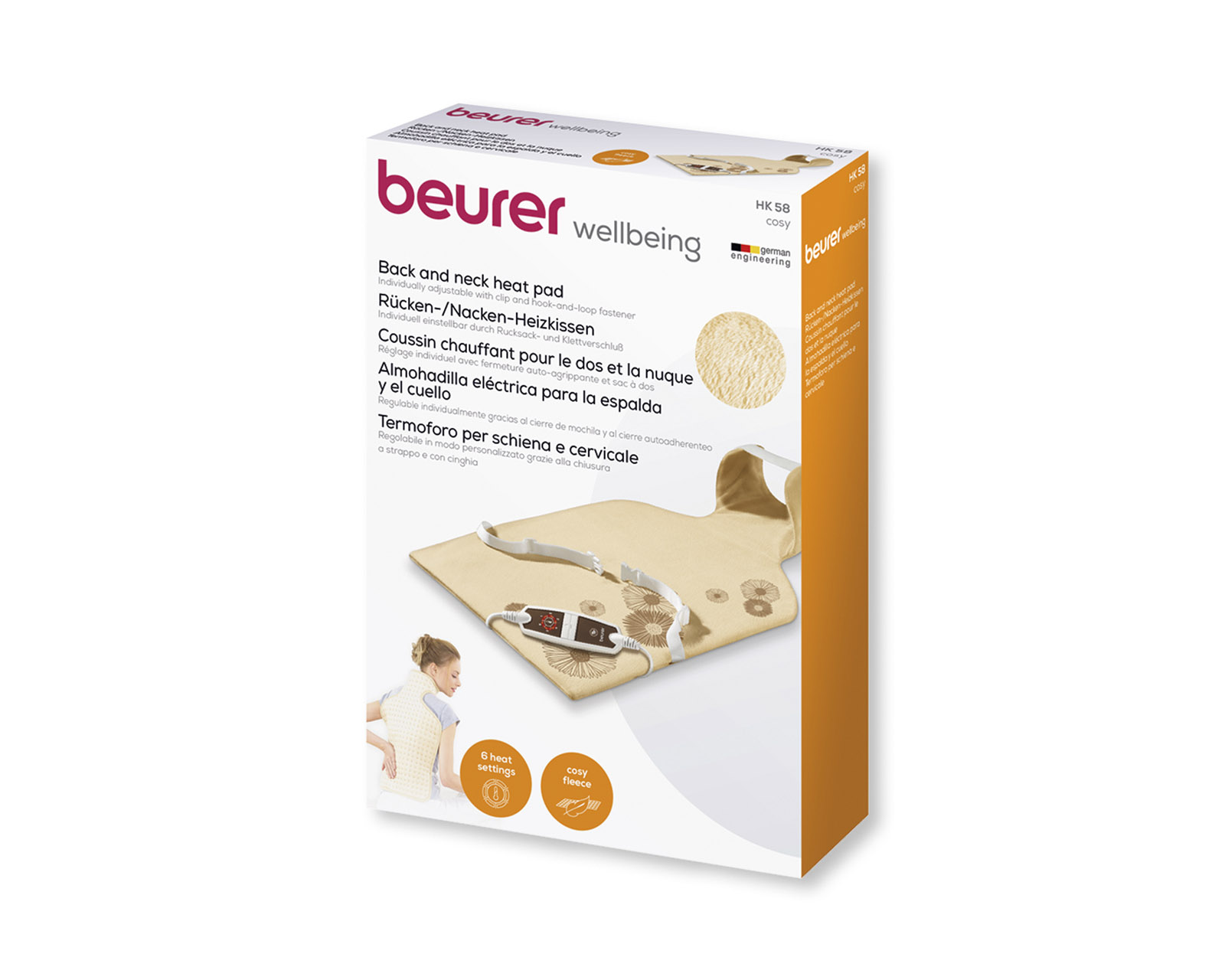 Foto 2 | Almohadilla Térmica Beurer Beige con 3 Niveles de Temperatura