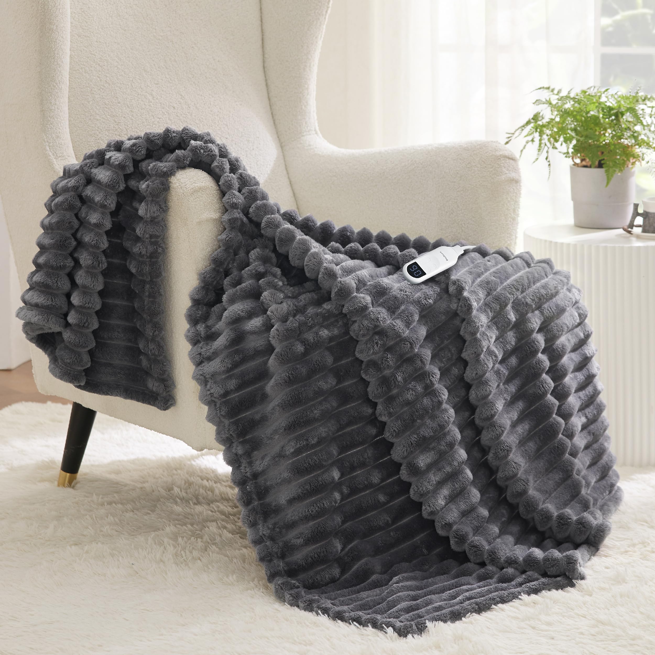 Manta Térmica Bedsure Gris-Venta Internacional