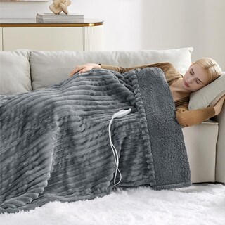 Foto 5 | Manta Térmica Bedsure Gris-Venta Internacional