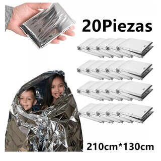 Foto 5 | Set Manta Aislante/térmicas 20 Pzas Eo Safe Imports Esi-6821-1 Plata