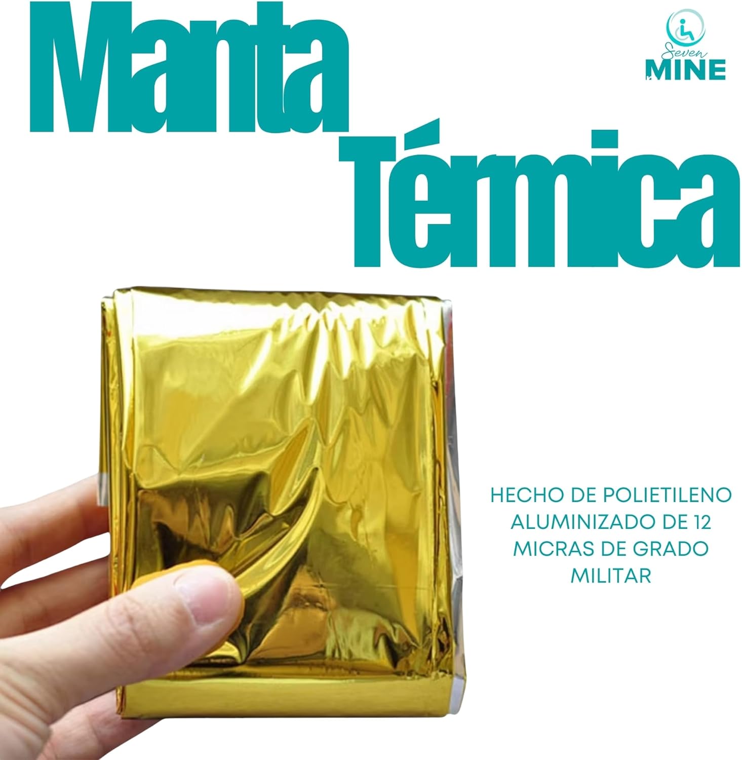Foto 4 pulgar | 3 Mantas Termicas De Supervivencia De Emergencia De 12 Micras | Aluminizada