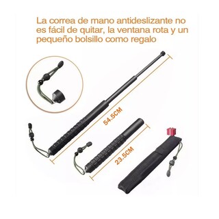 Foto 3 | 2pcs Defensa Personal De Bastón Retráctil 54cm Multifuncion Eo Safe Imports Esi-13260