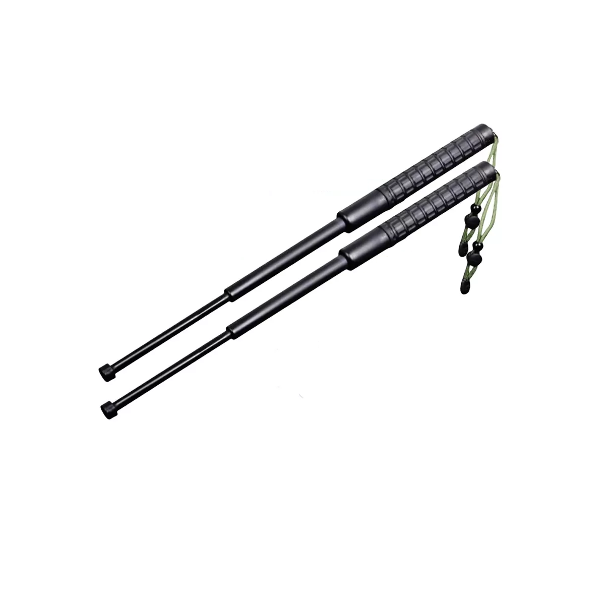 2 Pcs Bastón Retráctil Defensa Personal Seguridad 128 Cm Eo Safe Imports Esi-13261 Negro