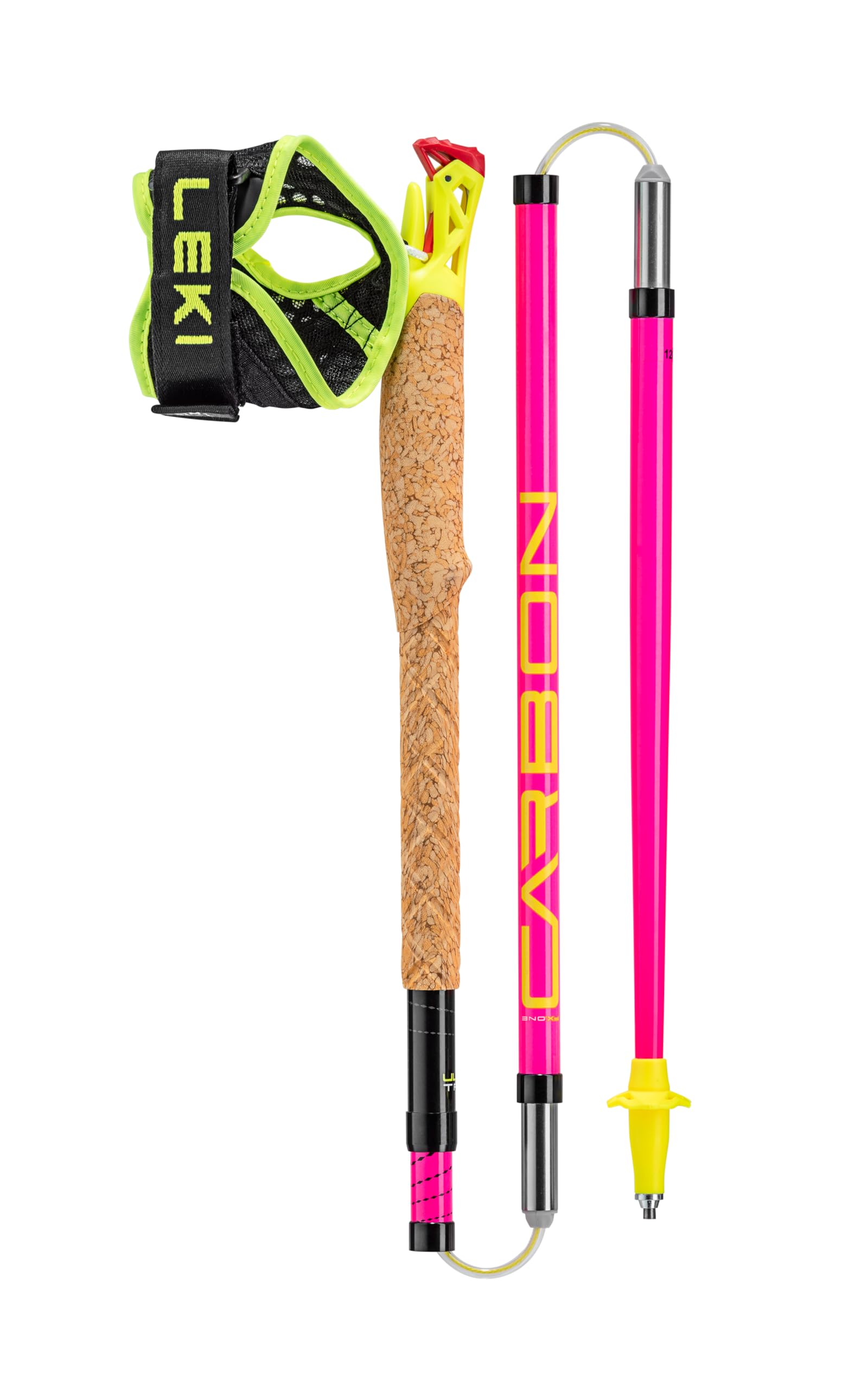 Foto 5 pulgar | Bastones De Senderismo Leki Ultratrail Fx.one Carbon 130 Cm Rosa-negro - Venta Internacional.