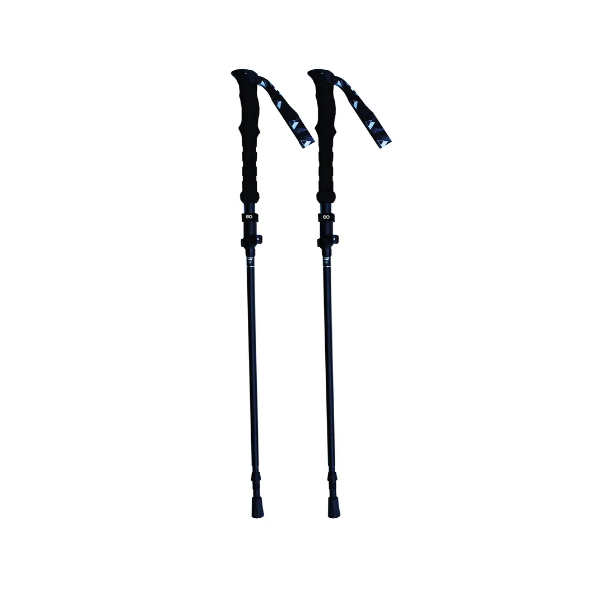Foto 2 pulgar | Bastones Senderismo Ajustables Aluminio Plegables, Mango Eva 2 Pzas. Eo Safe Imports Esi-18950 Negro