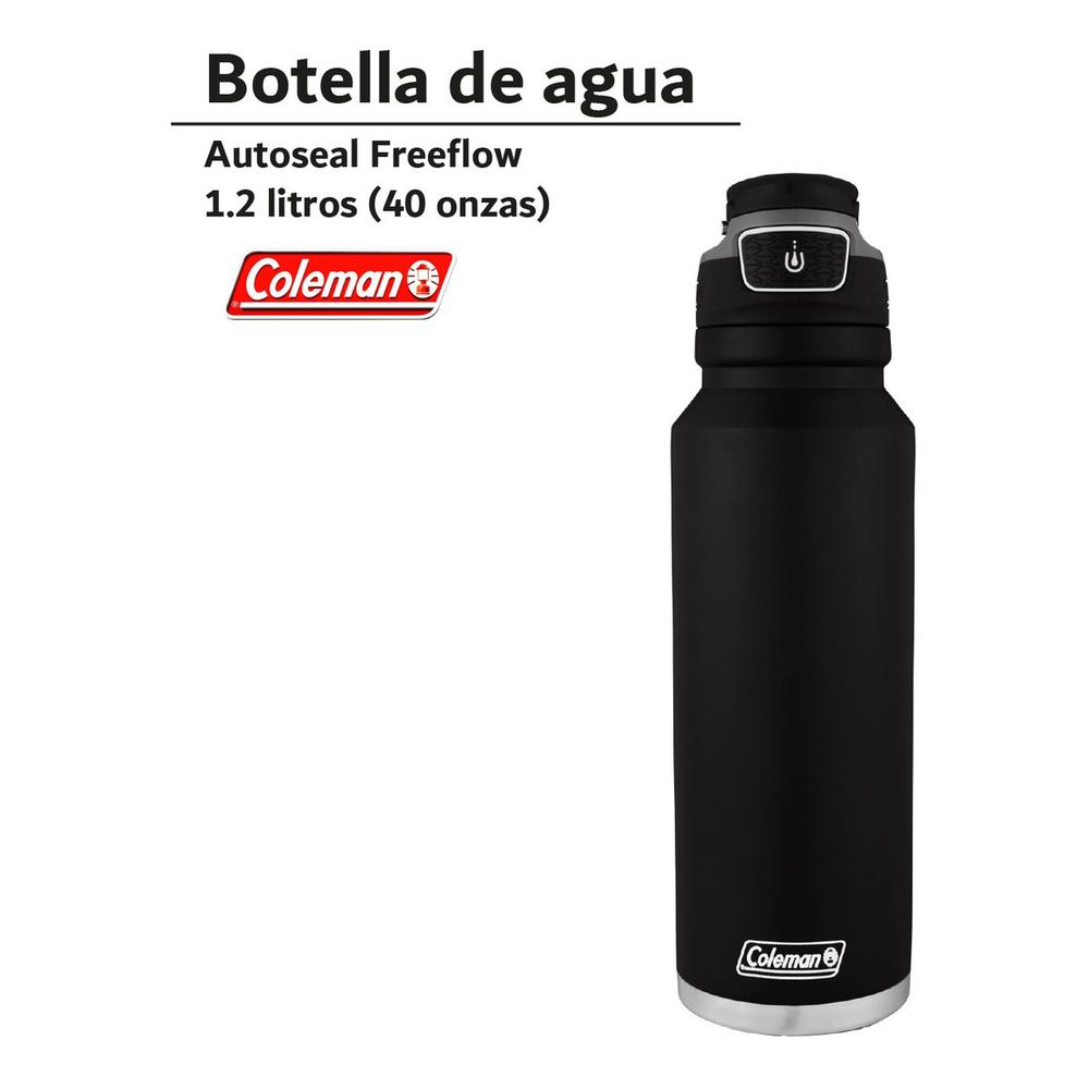Foto 3 pulgar | Botella para Agua Coleman color Negro 1.2 L de Acero Inoxidable
