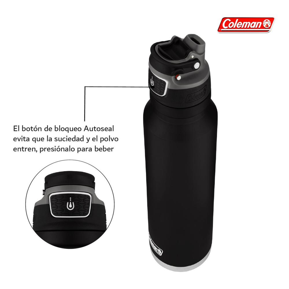 Foto 5 pulgar | Botella para Agua Coleman color Negro 1.2 L de Acero Inoxidable