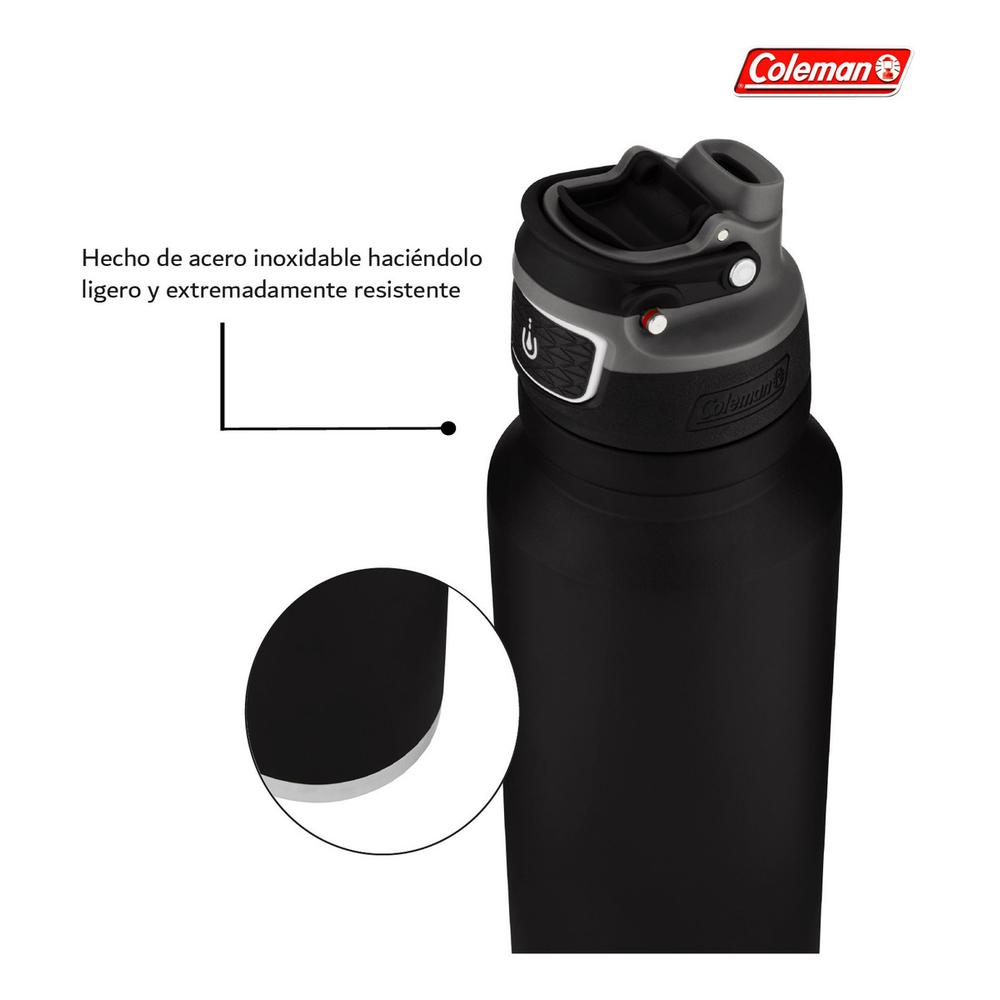 Foto 8 pulgar | Botella para Agua Coleman color Negro 1.2 L de Acero Inoxidable