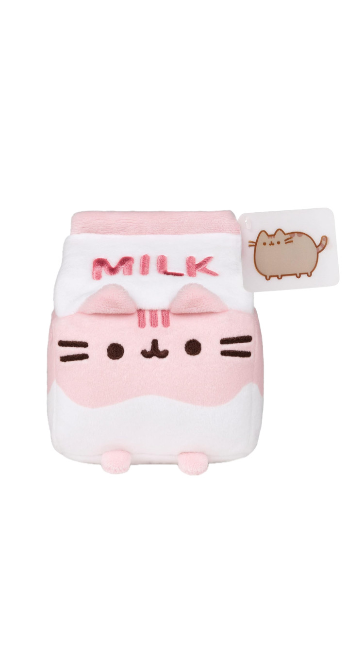 Animal De Peluche Con Leche De Fresa Para Edades De 8 Años En Adelante, Rosa/blanco, 6 Pulgadas