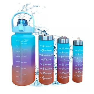Foto 1 | Botella De Agua Gran Capacidad Botella Deportiva 4pcs Eo Safe Imports Esi-14240 Multicolor
