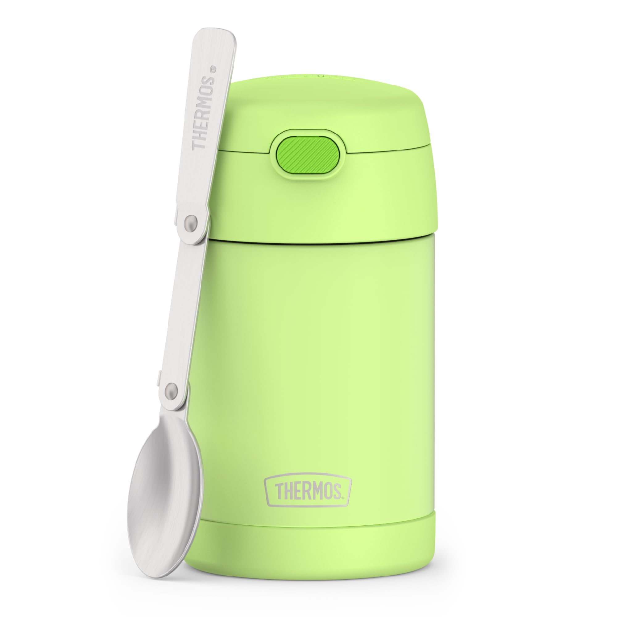 Tarro De Comida Thermos Funtainer, 473 Ml, Acero Inoxidable, Neón Y Lima - Venta Internacional.