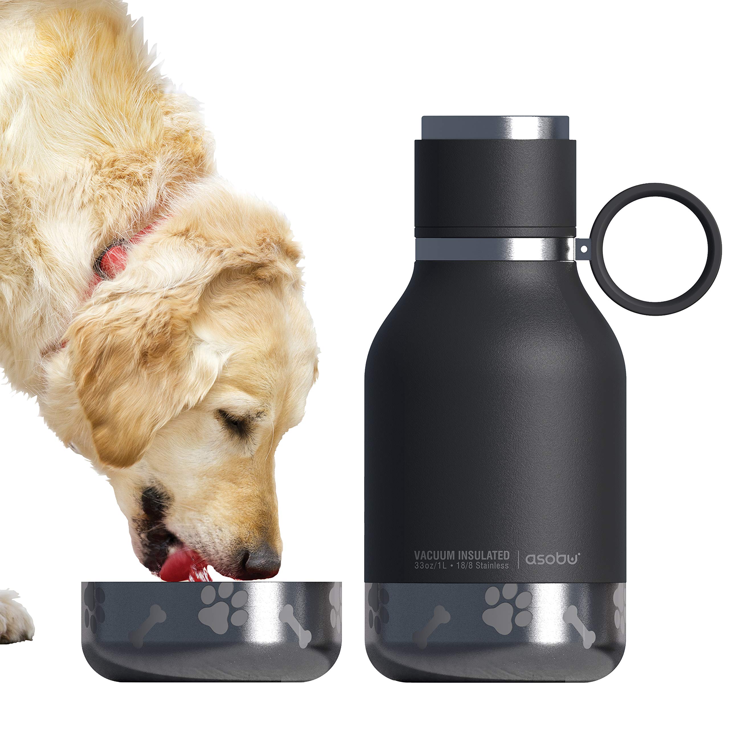 Foto 2 pulgar | Botella De Viaje Aislante Con Cuenco Para Perros, 1 Litro, Para Humanos Y Perros - Venta Internacional.