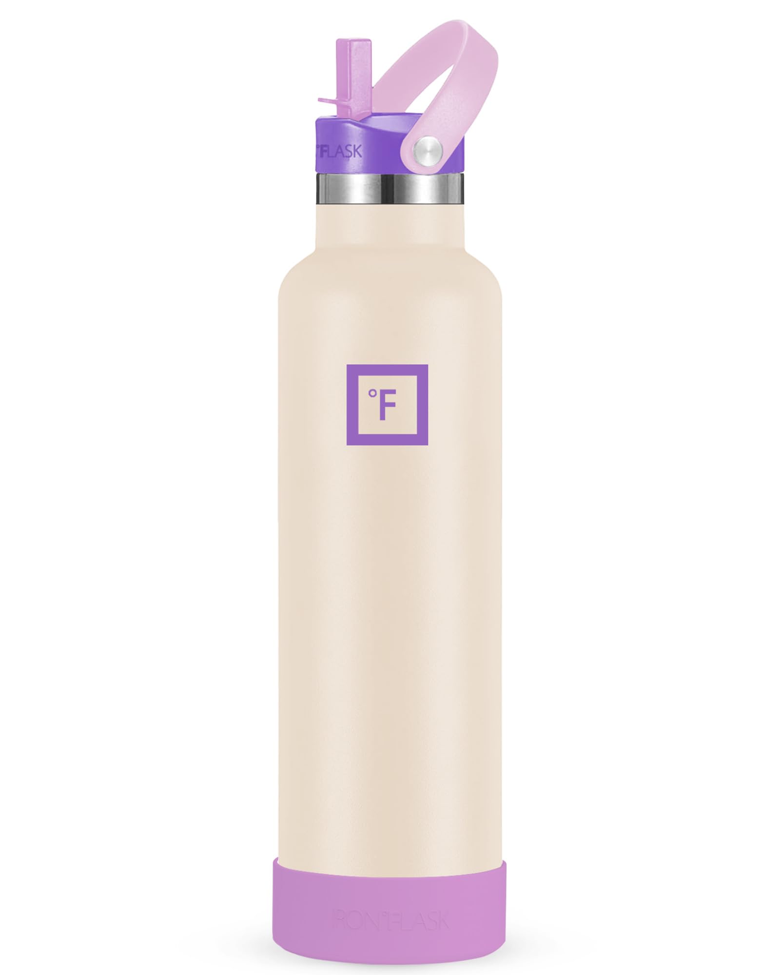 Botella De Agua Iron °flask Para Acampar Y Senderismo, 700 Ml, Crema Y Bayas - Venta Internacional.