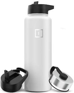Foto 1 | Botella De Hidratación Iron °flask Para Acampar Y Hacer Senderismo, 1,2 L, Color Blanco Invernal - Venta Internacional.