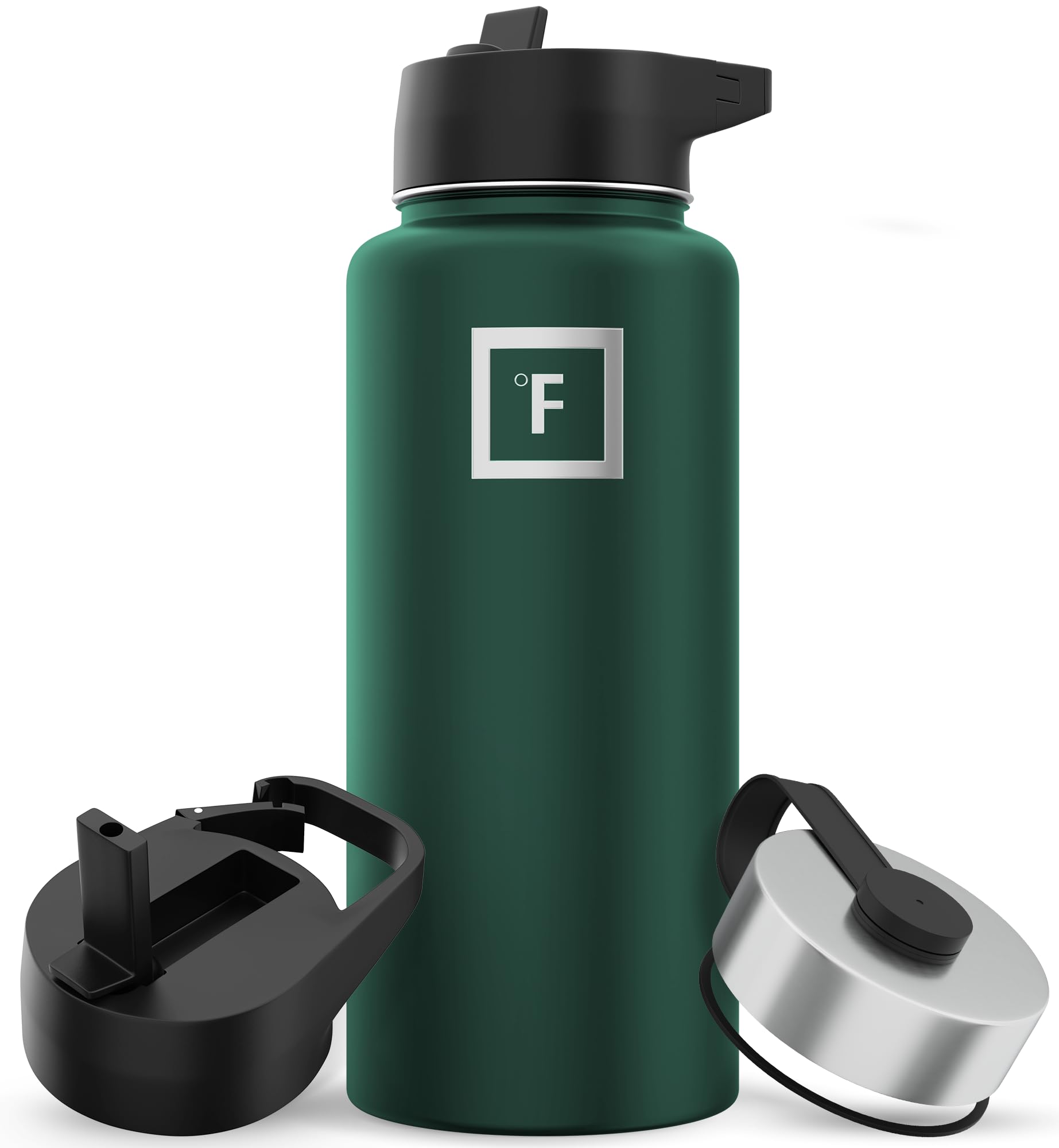 Botella De Agua Iron °flask Camping & Hiking 960 Ml Dark Pine - Venta Internacional.
