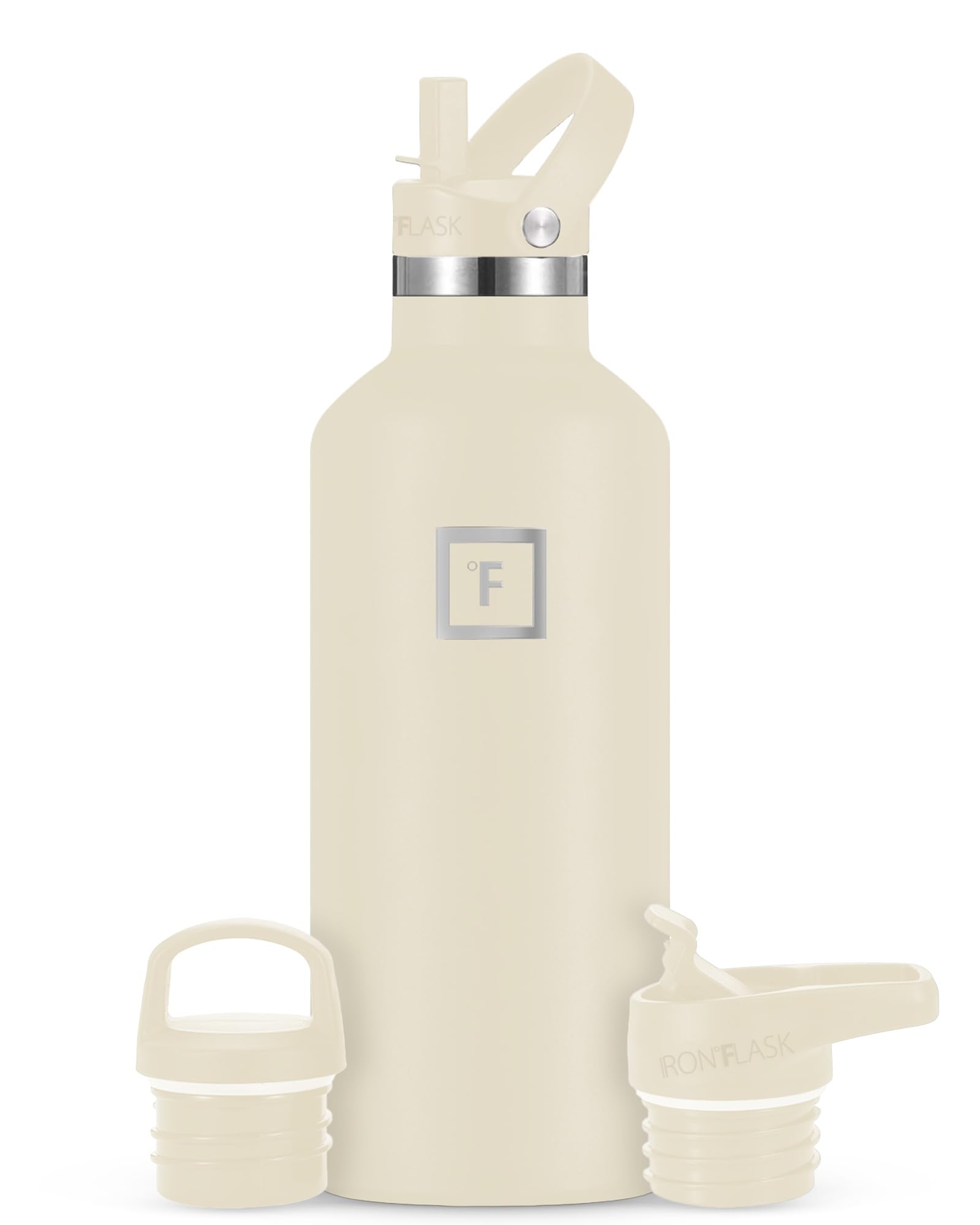 Botella De Agua Iron °flask Para Acampar Y Senderismo, 950 Ml Con 3 Tapas - Venta Internacional.