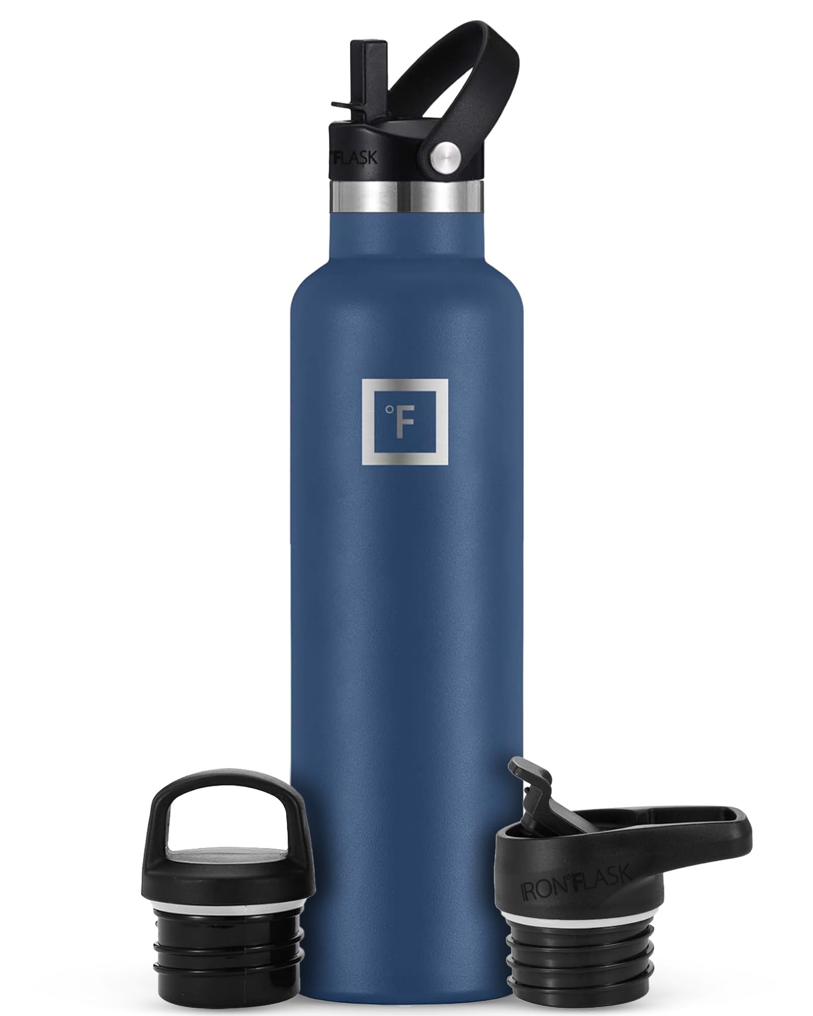 Botella De Agua Iron °flask Para Acampar Y Senderismo, 700 Ml, Azul Crepúsculo - Venta Internacional.