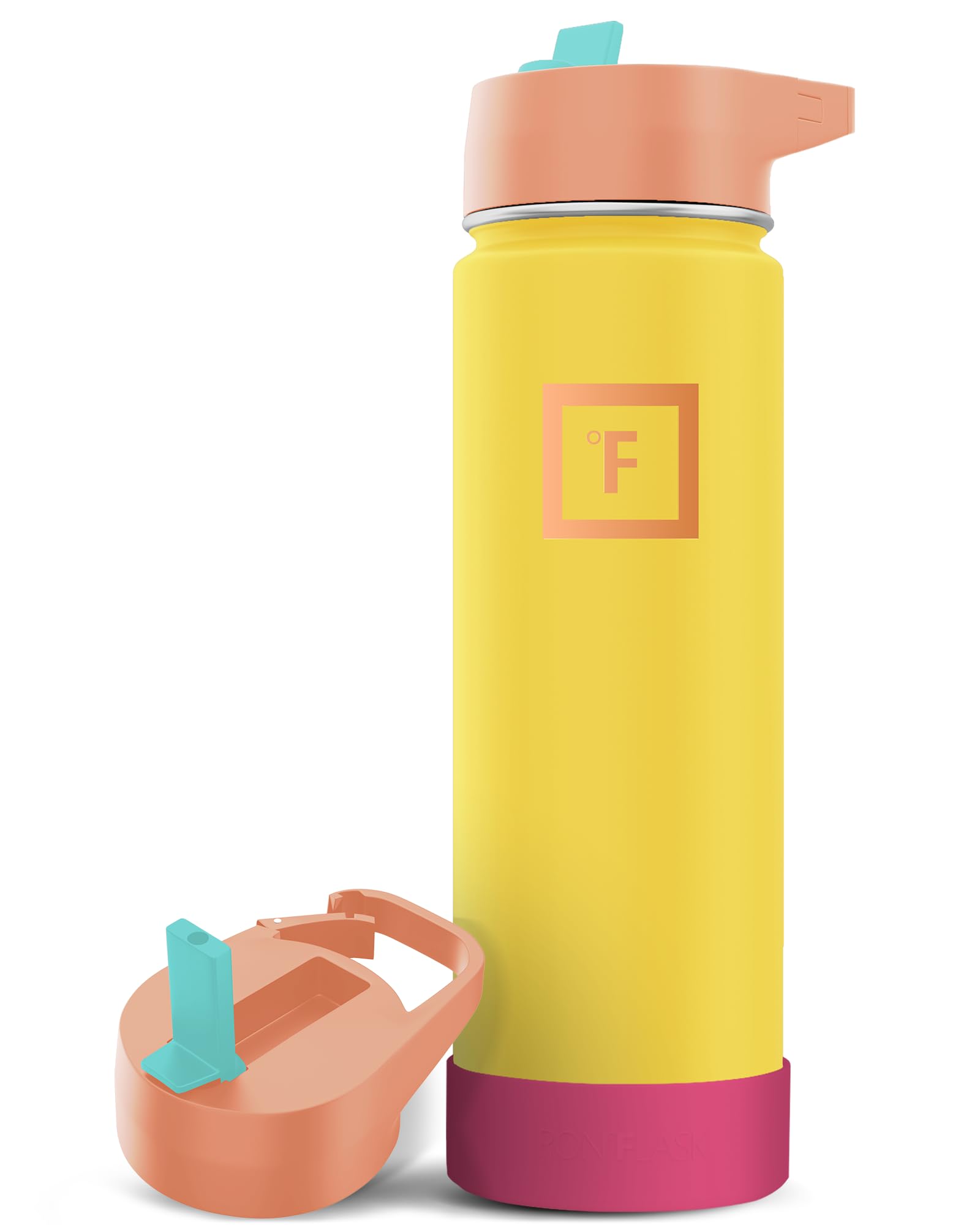 Foto 2 pulgar | Botella De Agua Iron °flask, Pajita Para Acampar Y Hacer Senderismo, 650 Ml - Venta Internacional.