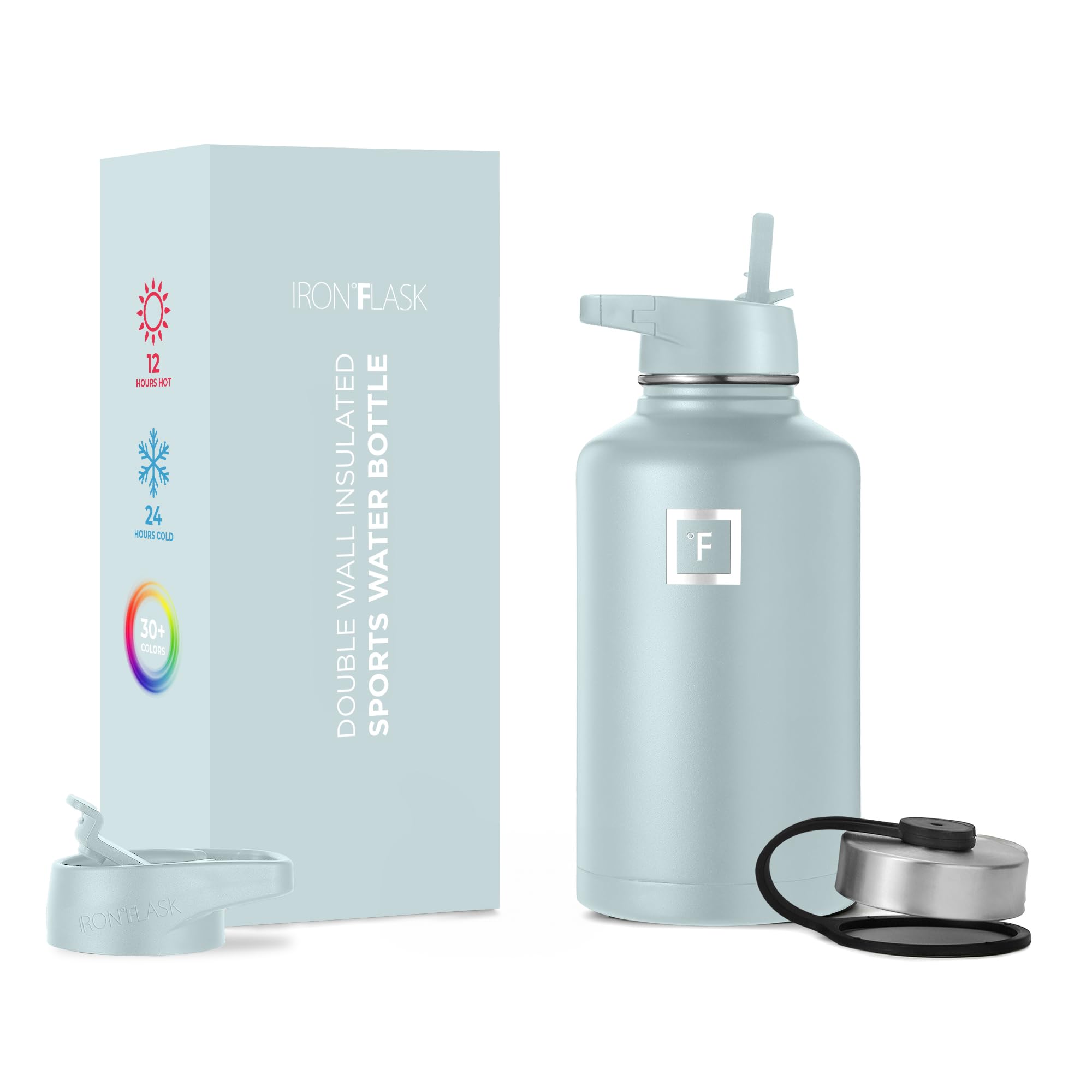 Botella De Hidratación Iron °flask Para Acampar, Senderismo, 1,9 L, Acero Inoxidable - Venta Internacional.