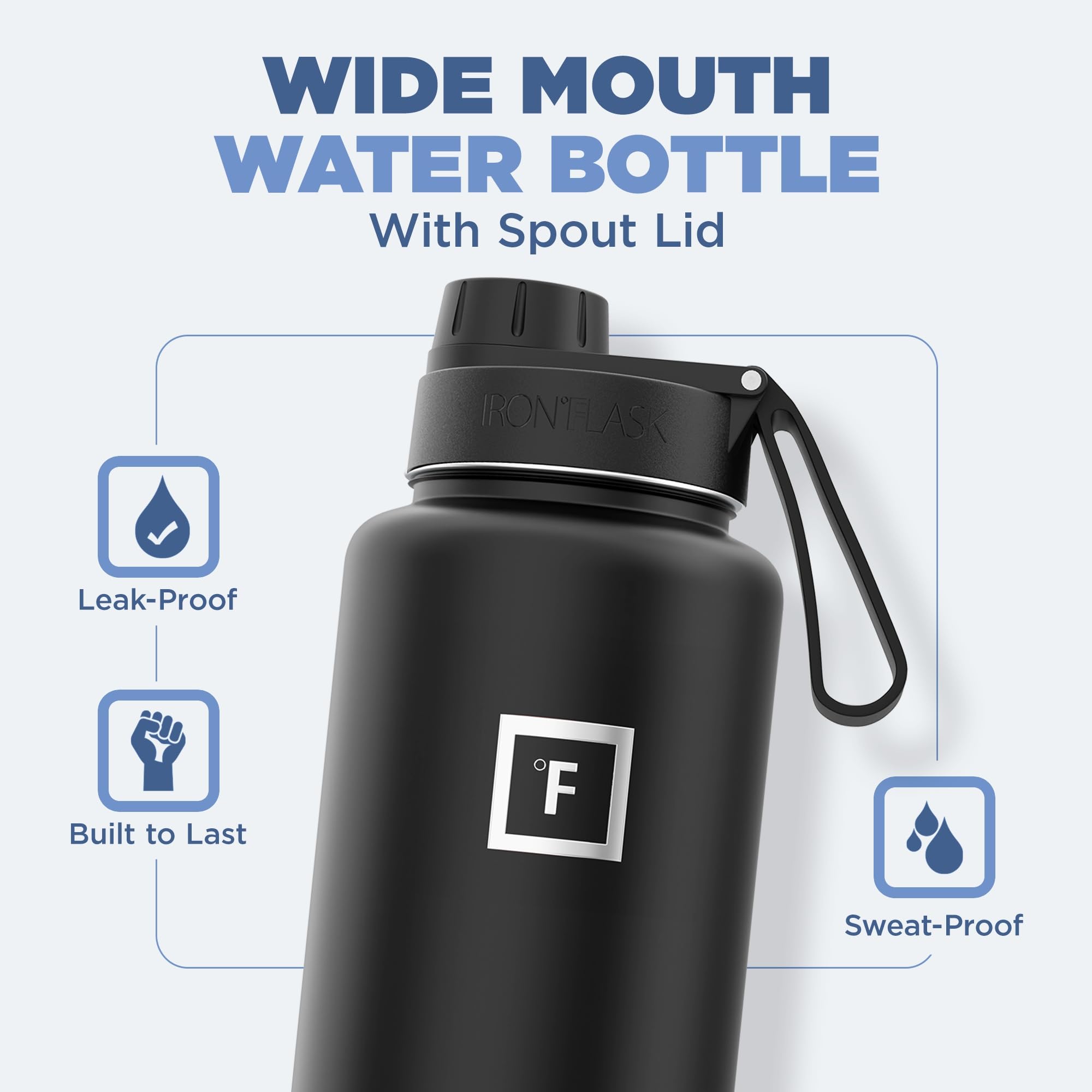 Foto 3 pulgar | Botella De Agua Iron °flask Para Acampar Y Hacer Senderismo, 1,2 L, Acero Inoxidable - Venta Internacional.