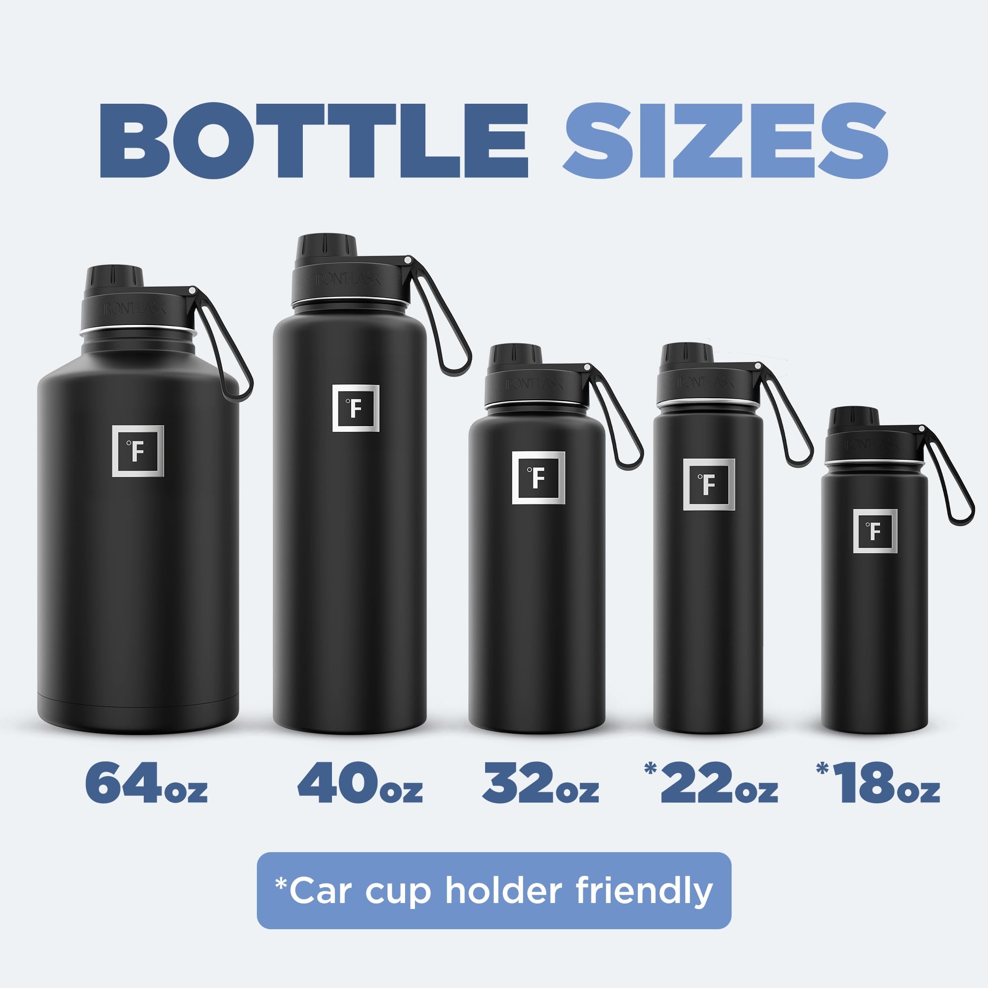 Foto 7 pulgar | Botella De Agua Iron °flask Para Acampar Y Hacer Senderismo, 1,2 L, Acero Inoxidable - Venta Internacional.