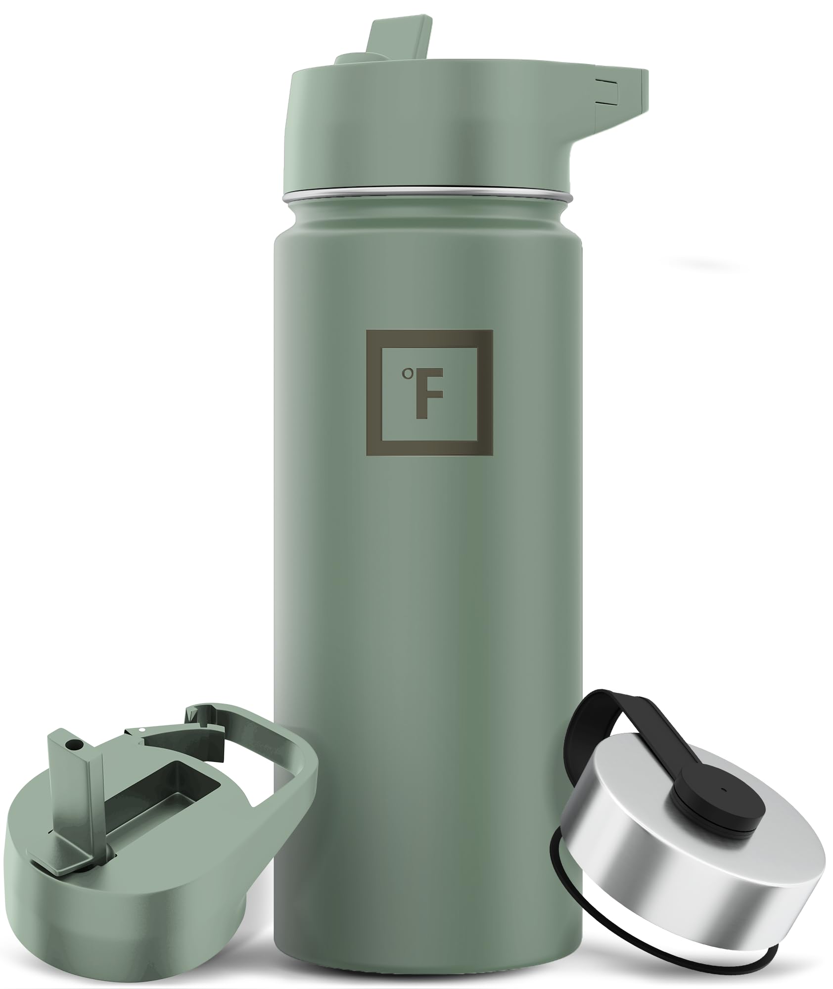 Botella De Agua Iron °flask Para Acampar Y Senderismo, 530 Ml, Acero Inoxidable - Venta Internacional.