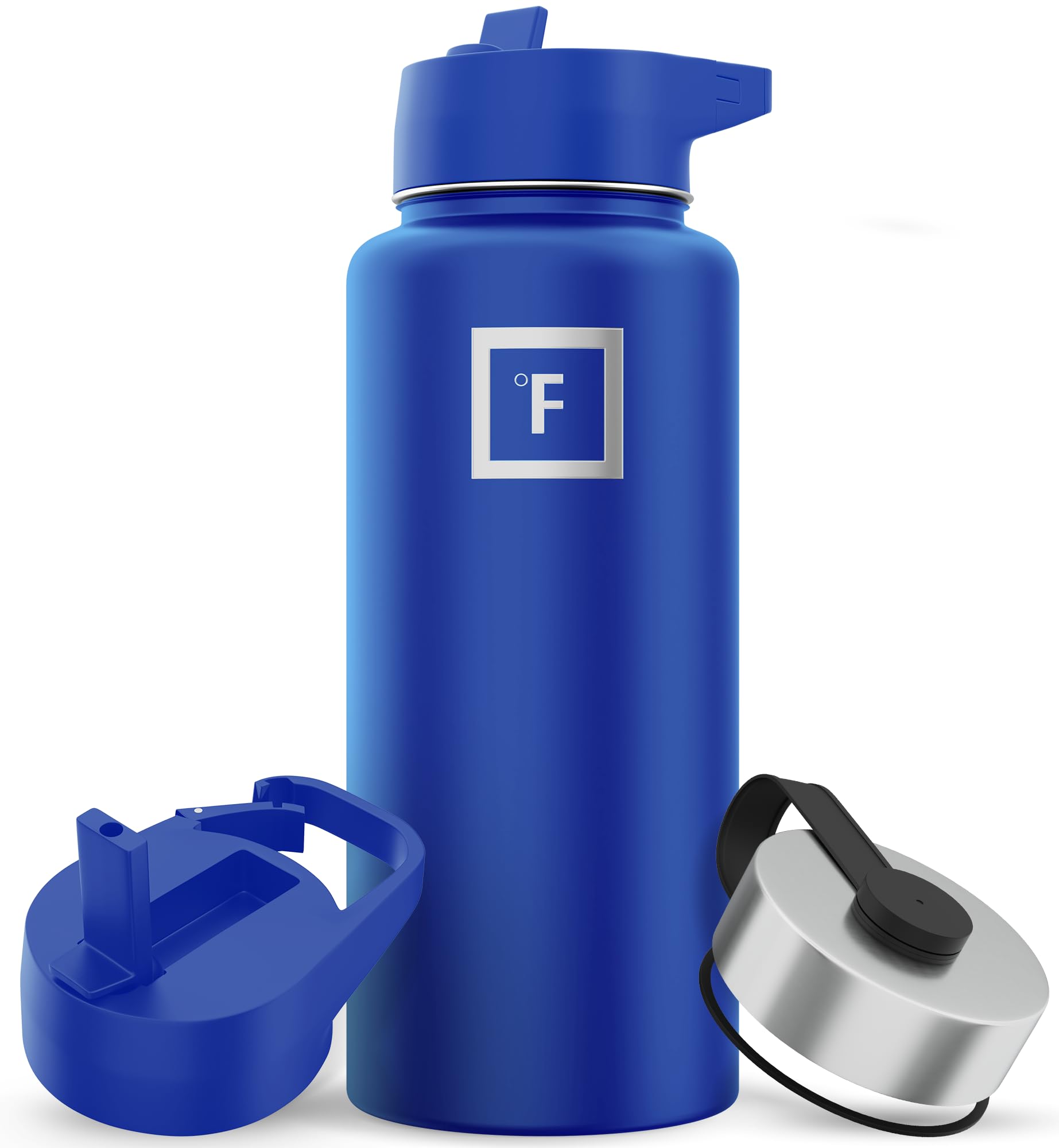 Botella De Agua Iron °flask Para Acampar Y Senderismo, 960 Ml, Color Cobalto - Venta Internacional.