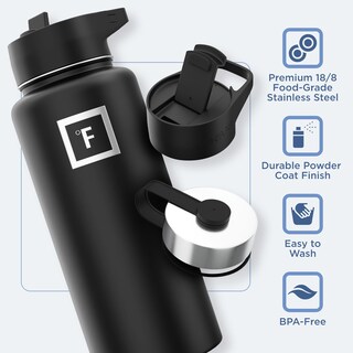 Foto 5 | Botella De Agua Iron °flask Para Acampar Y Senderismo, 960 Ml, Color Cobalto - Venta Internacional.