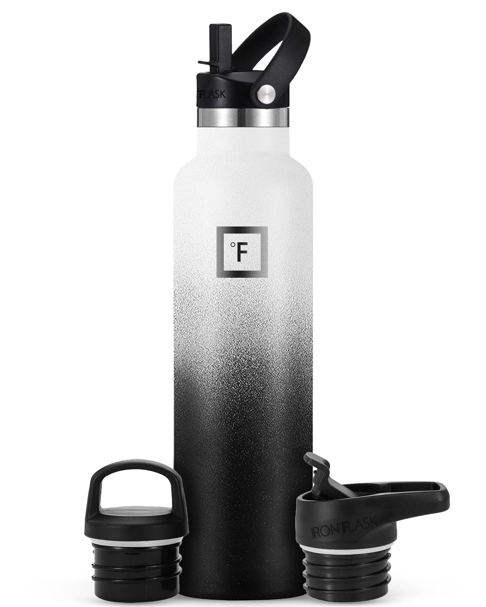 Botella De Agua Iron °flask Para Acampar Y Senderismo, 700 Ml Con 3 Tapas - Venta Internacional.