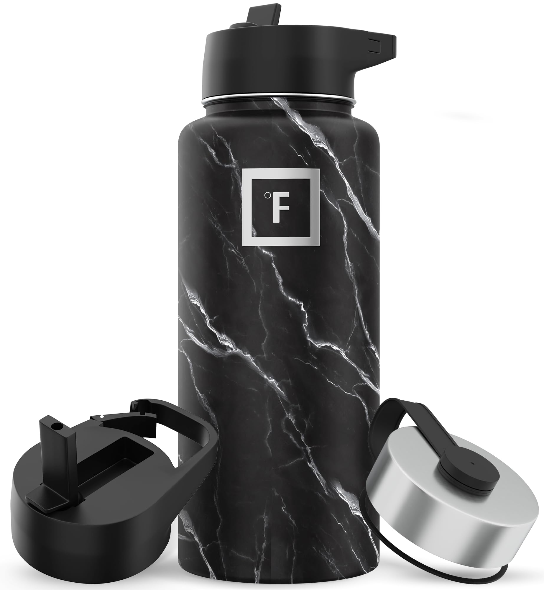 Botella De Agua Iron °flask Camping & Hiking 960 Ml Black Marquina - Venta Internacional.