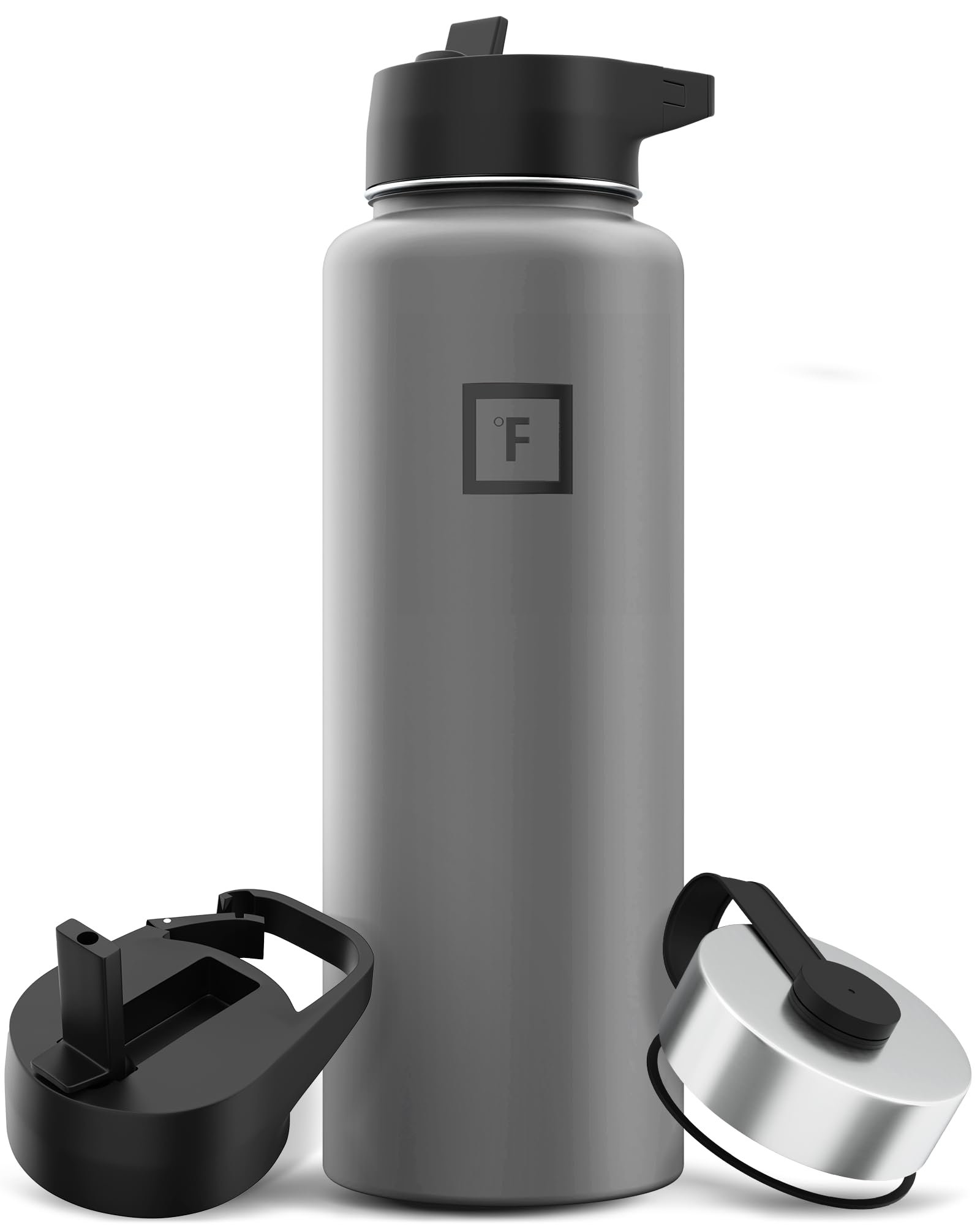 Botella De Agua Iron °flask Camping & Hiking 1.2 L Grafito Slate - Venta Internacional.