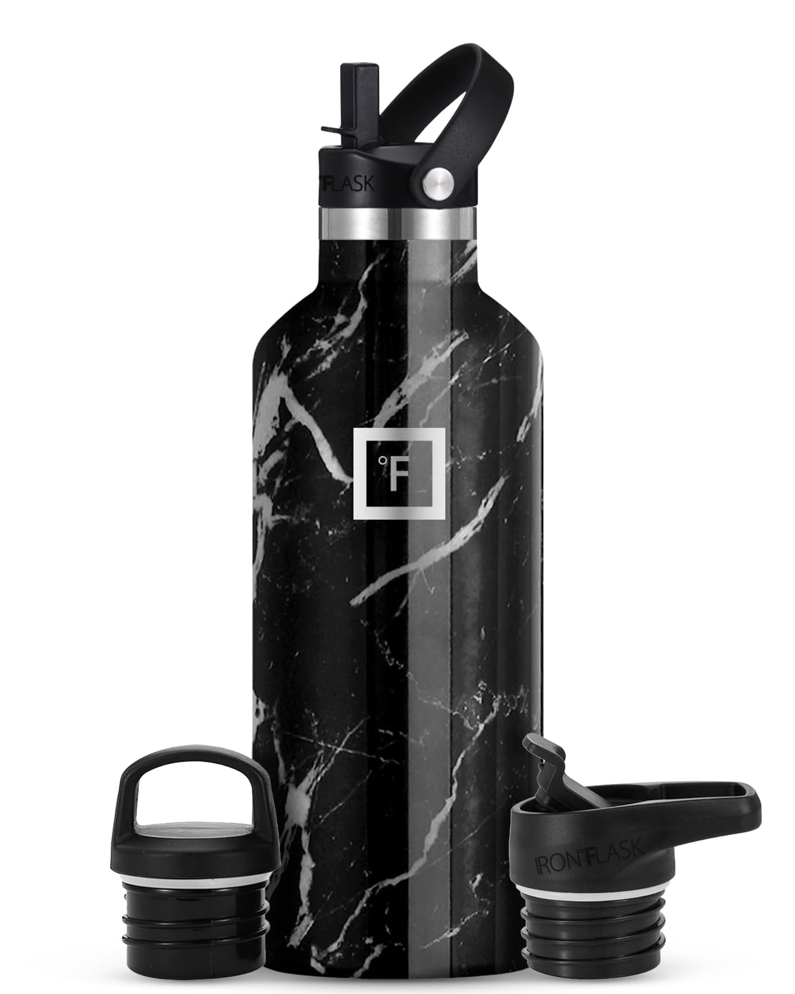 Foto 2 pulgar | Botella De Agua Iron °flask Para Acampar Y Hacer Senderismo, 960 Ml Con 3 Tapas - Venta Internacional.