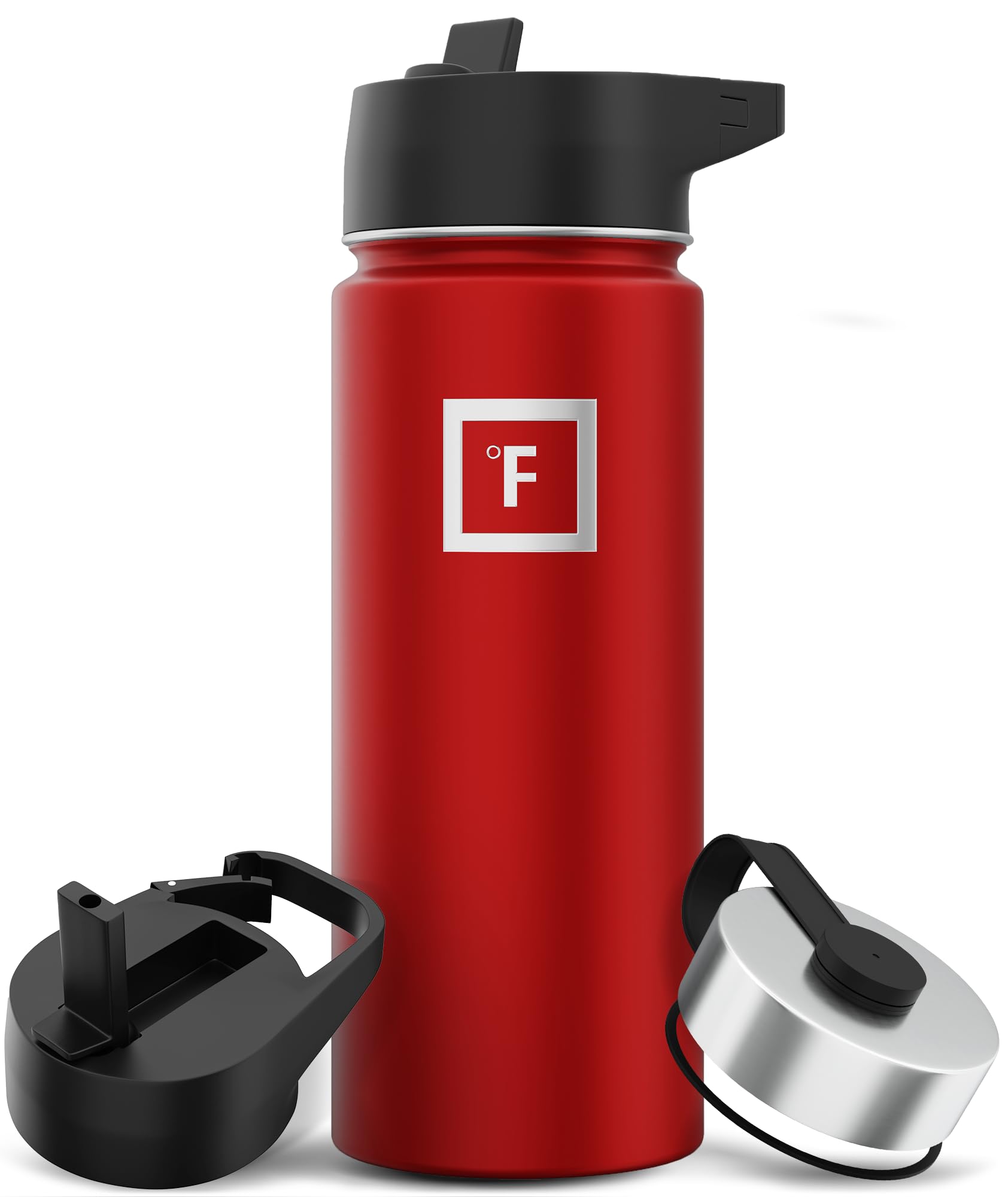Foto 2 pulgar | Botella De Hidratación Iron °flask Para Acampar Y Hacer Senderismo, 500 Ml, Color Rojo Fuego - Venta Internacional.