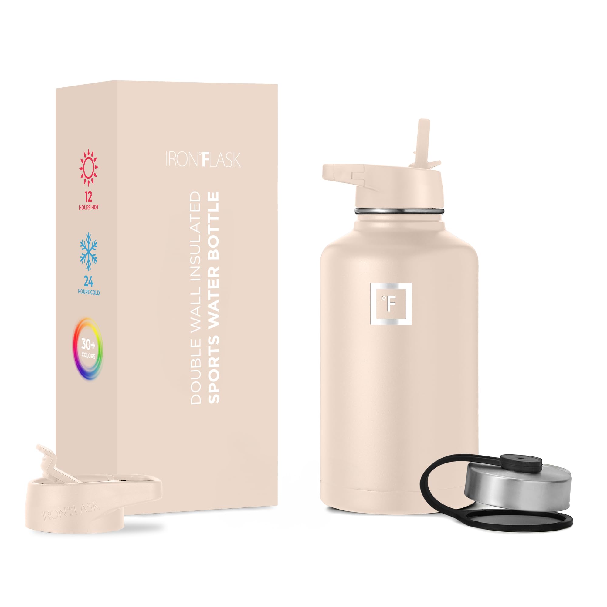 Botella De Hidratación Iron °flask Para Acampar, Senderismo, 1,9 L, Acero Inoxidable - Venta Internacional.