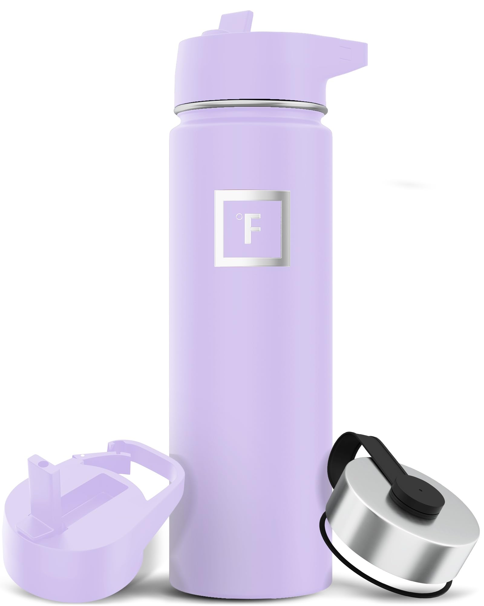 Botella De Agua Iron °flask Para Acampar Y Senderismo, 650 Ml, Color Lavanda - Venta Internacional.