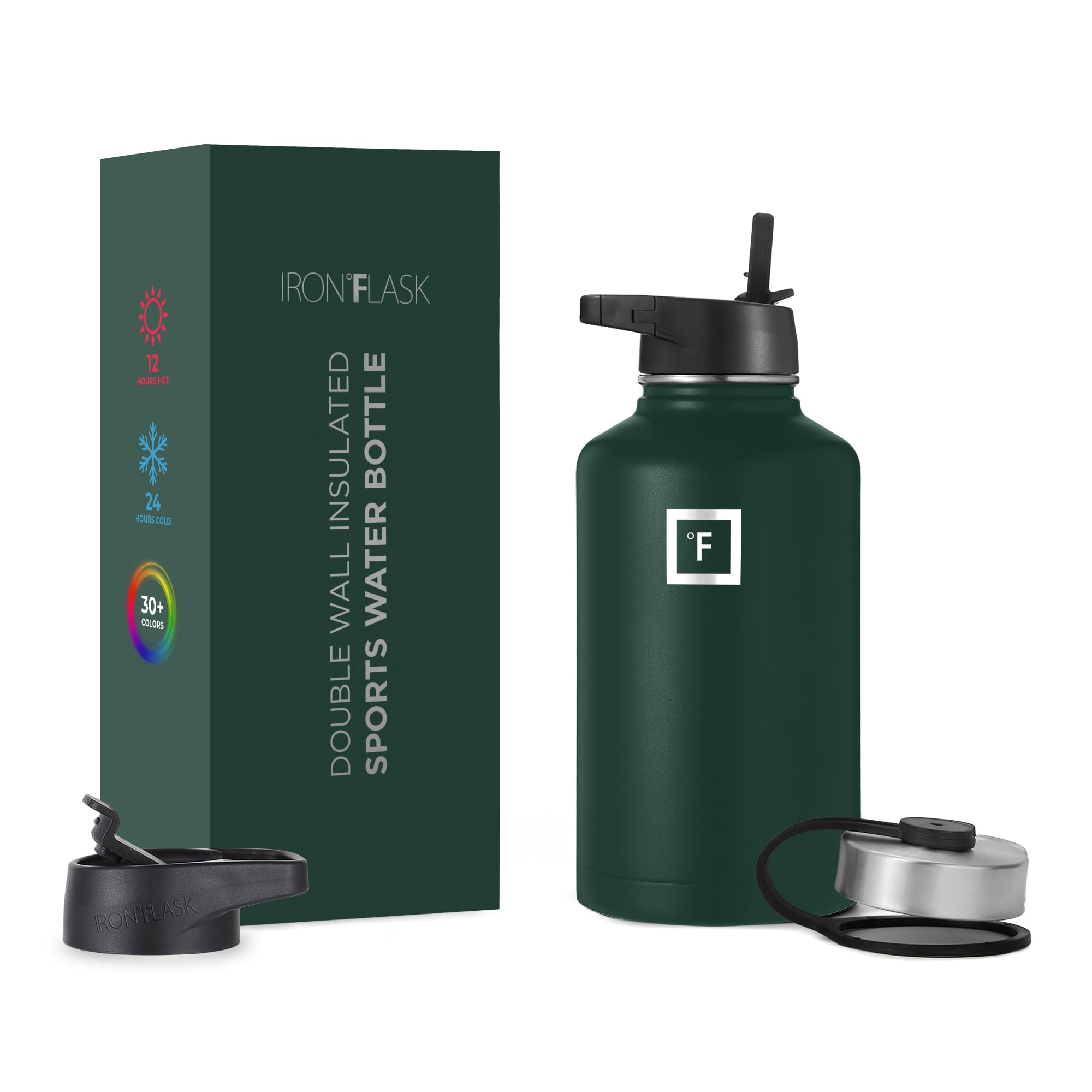 Botella De Hidratación Iron °flask Para Acampar, Senderismo, 1,9 L, Acero Inoxidable - Venta Internacional.