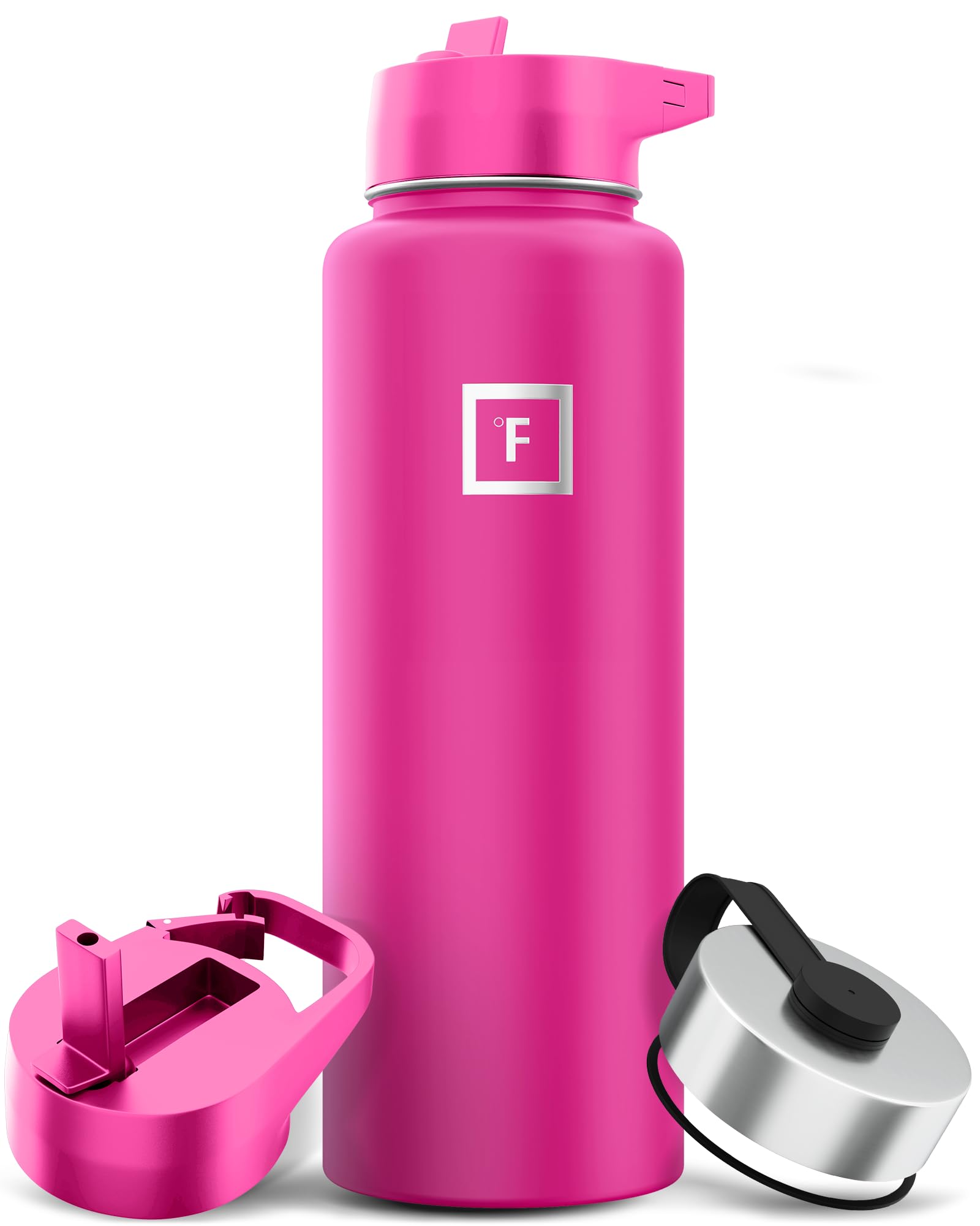 Botella De Agua Iron °flask Camping & Hiking 1.2 L Pink Tulip - Venta Internacional.