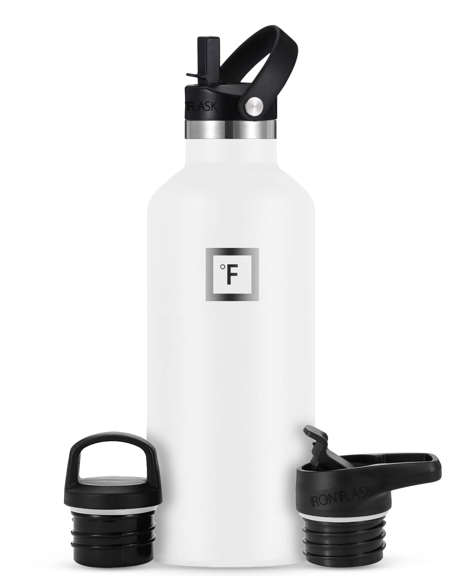 Botella De Agua Iron °flask Para Acampar Y Senderismo, 950 Ml, Color Blanco - Venta Internacional.