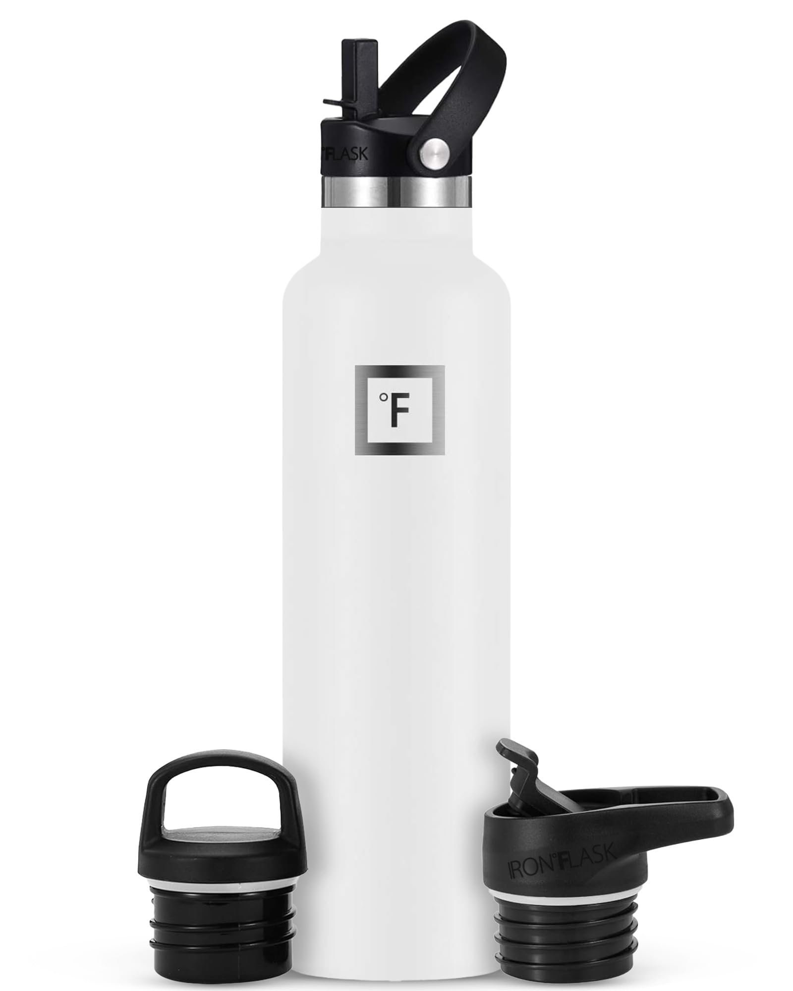 Botella De Agua Iron °flask Para Acampar Y Senderismo, 700 Ml, Color Blanco - Venta Internacional.
