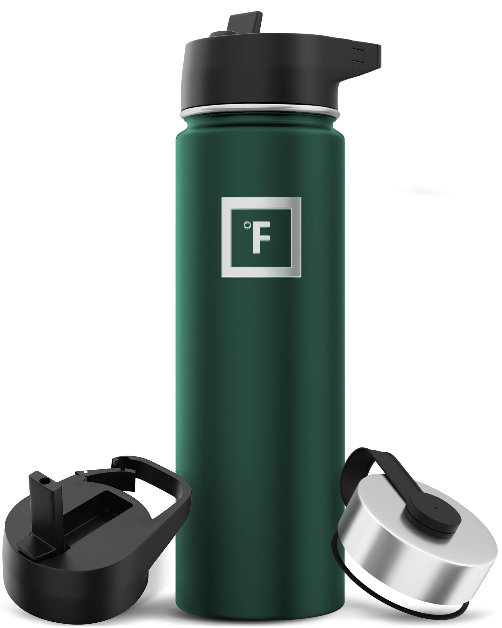 Botella De Agua Iron °flask Camping & Hiking 650 Ml Dark Pine - Venta Internacional.