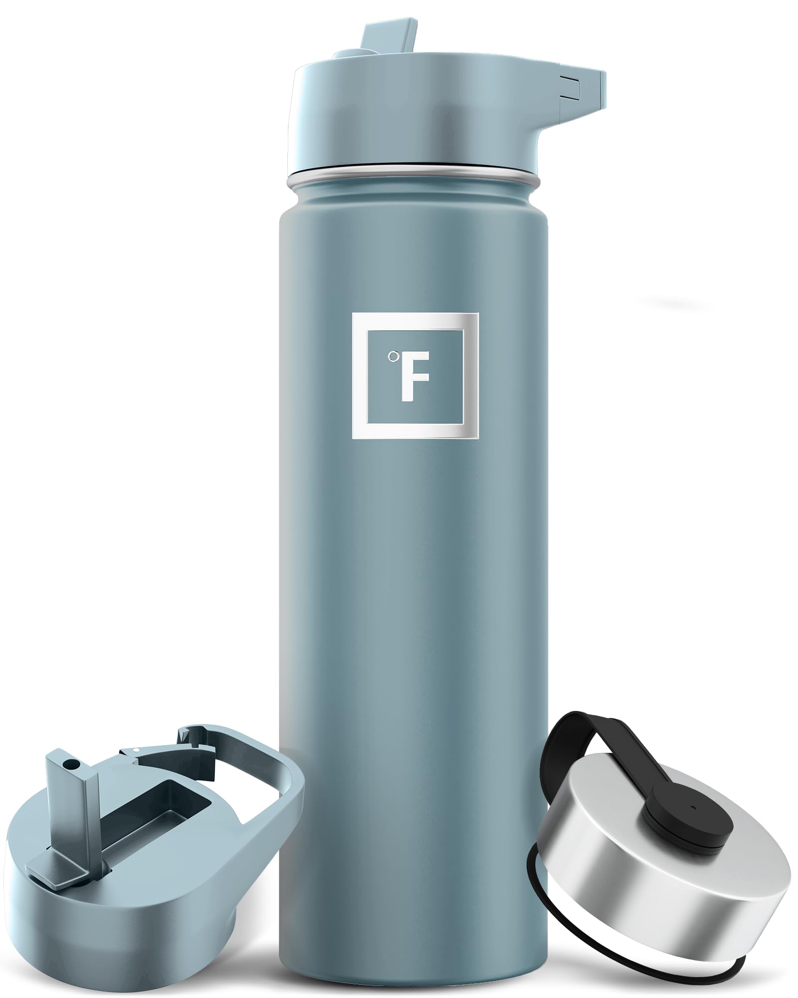 Foto 2 pulgar | Botella De Agua Iron °flask Camping & Hiking 650 Ml Elemental Grey - Venta Internacional.