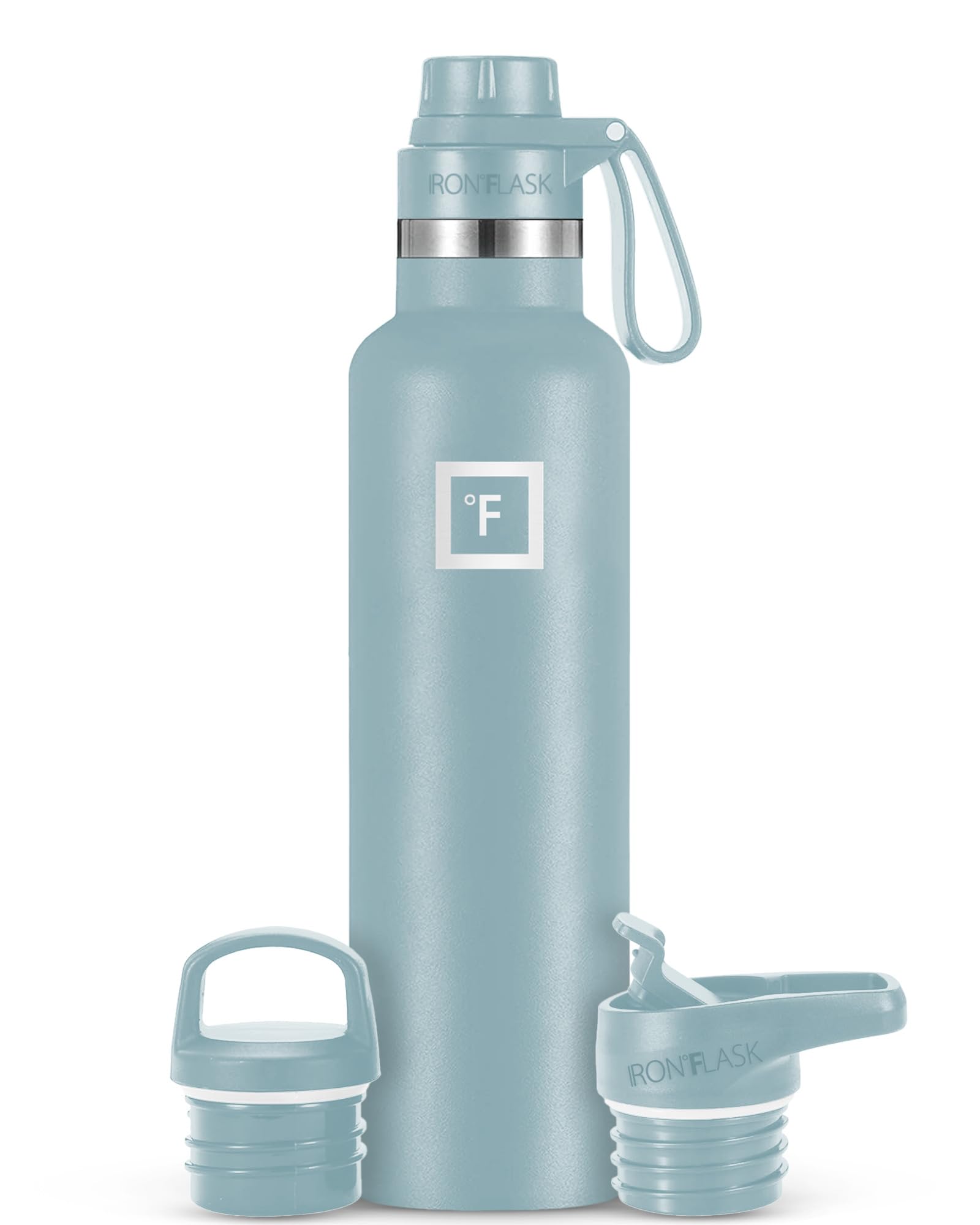 Botella De Agua Iron °flask Para Acampar Y Senderismo, 700 Ml, Color Gris Elemental - Venta Internacional.