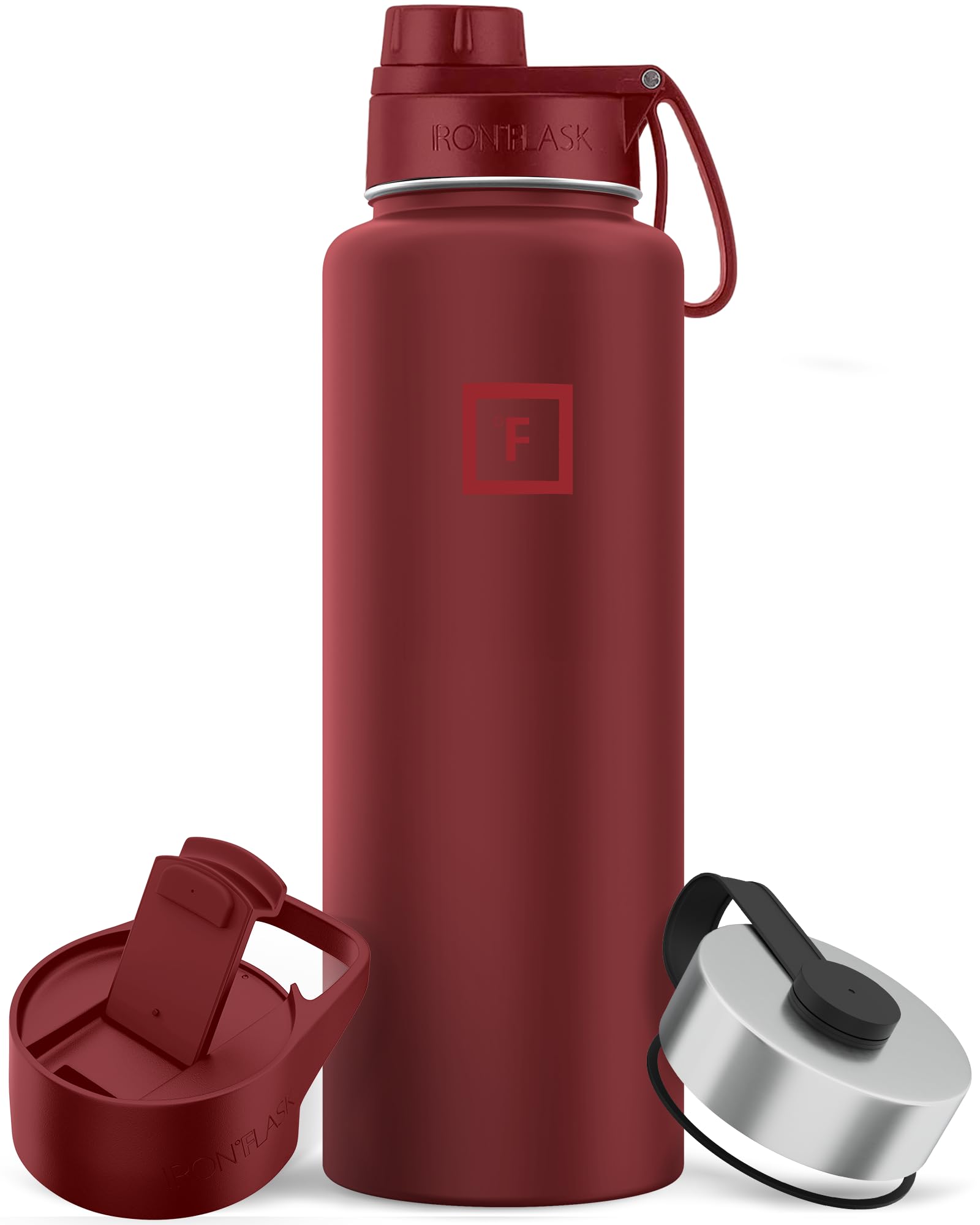 Foto 1 | Frasco De Hidratación Iron °flask Para Acampar Y Senderismo, 1,2 L, Color Rojo Rústico - Venta Internacional.