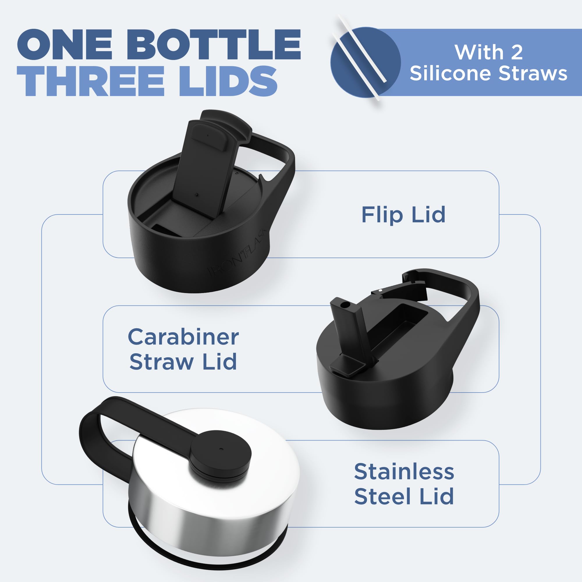 Foto 4 pulgar | Botella De Hidratación Iron °flask Para Acampar Y Hacer Senderismo, 1,2 L, Acero Inoxidable - Venta Internacional.