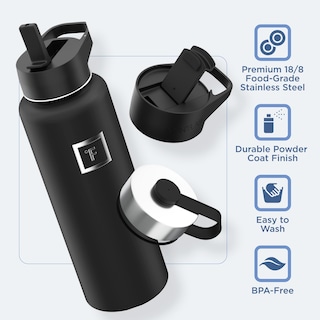 Foto 5 | Botella De Hidratación Iron °flask Para Acampar Y Hacer Senderismo, 1,2 L, Acero Inoxidable - Venta Internacional.