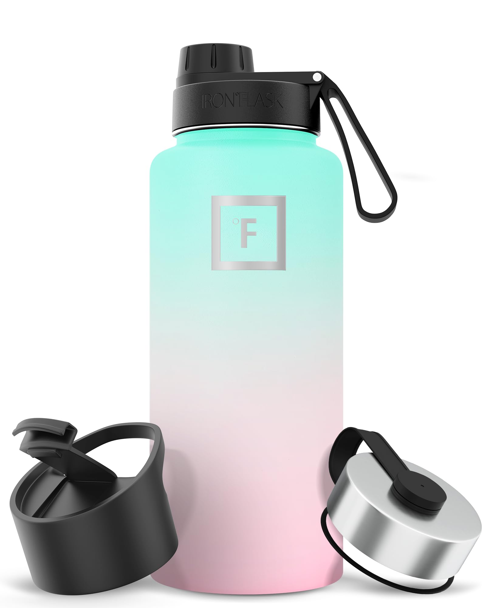 Foto 2 pulgar | Botella De Agua Iron °flask Para Acampar Y Hacer Senderismo, 960 Ml, Chicle - Venta Internacional.