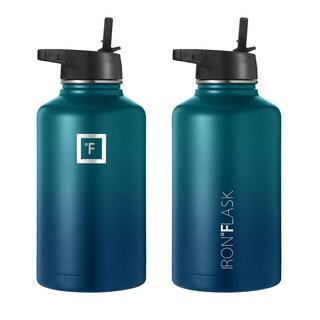 Foto 3 | Botella De Agua Iron °flask Para Acampar Y Hacer Senderismo, 1,9 L, Con 3 Tapas De Pajita - Venta Internacional.
