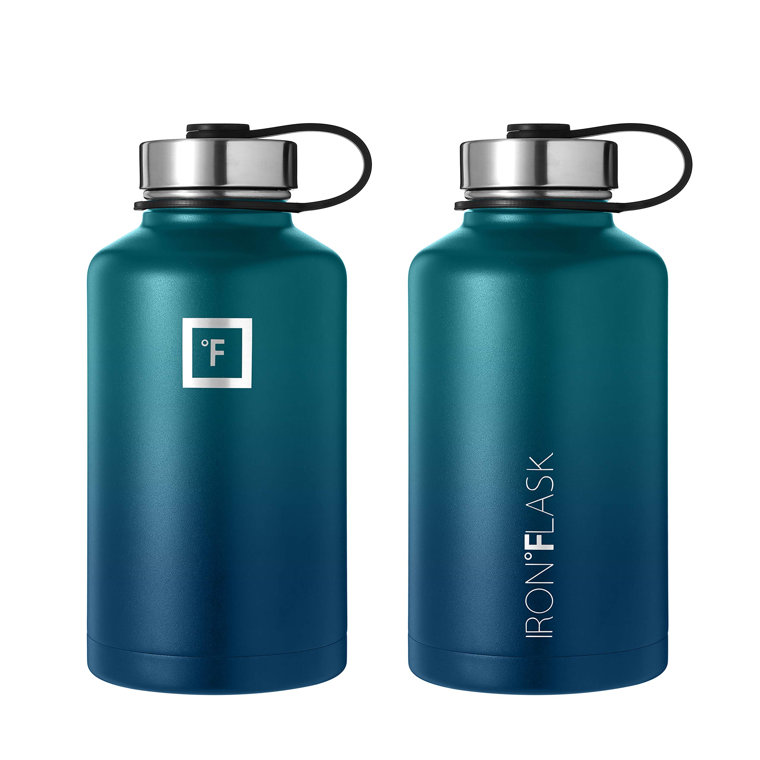 Foto 4 | Botella De Agua Iron °flask Para Acampar Y Hacer Senderismo, 1,9 L, Con 3 Tapas De Pajita - Venta Internacional.
