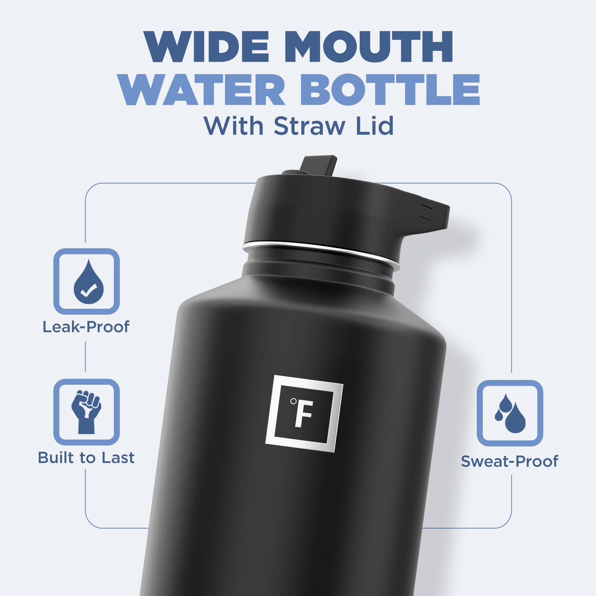 Foto 3 pulgar | Botella De Agua Iron °flask Para Acampar Y Hacer Senderismo, 1,9 L, Acero Inoxidable - Venta Internacional.