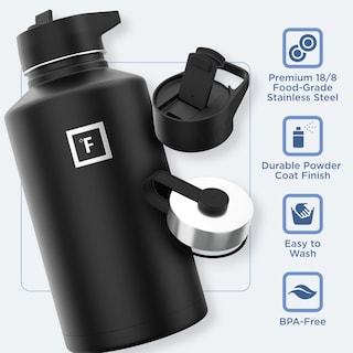 Foto 5 | Botella De Agua Iron °flask Para Acampar Y Hacer Senderismo, 1,9 L, Acero Inoxidable - Venta Internacional.